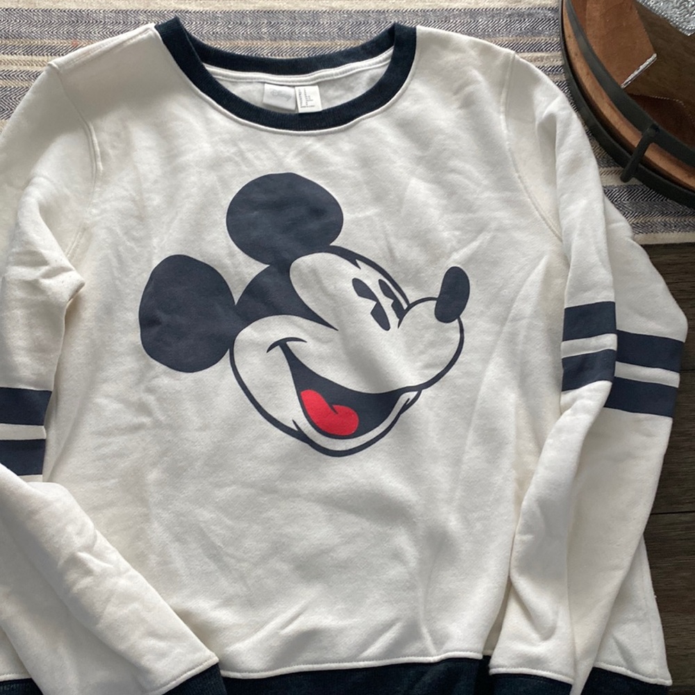 lLadies Mickey Mouse crew sweatshirt
